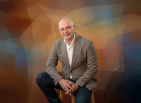 Corporate portrait subtle creative background